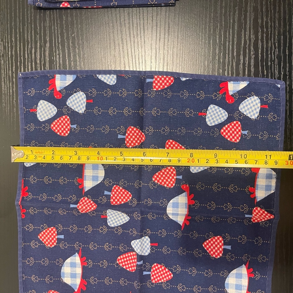 5 Kids Navy Blue Turtle Pattern Handkerchief Set - Picture 4 of 10